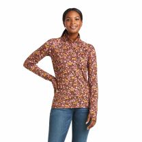 Ariat Lowell 2.0 1/4 zip Wine Floral